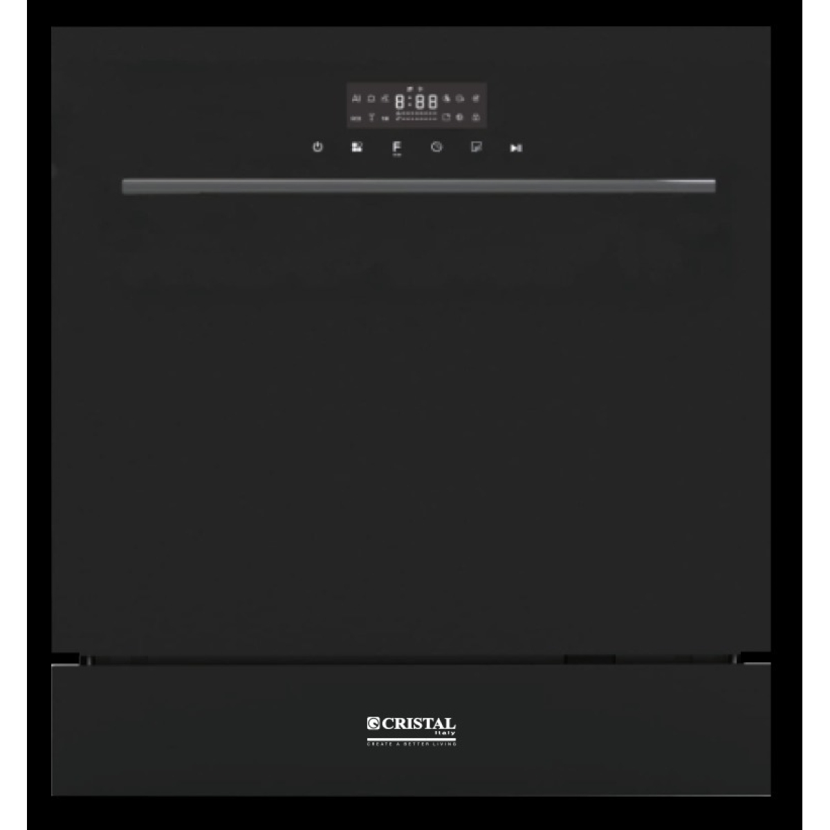 Cristal 尼斯 DD600-2 59.5厘米 12套標準餐具 嵌入式消毒洗碗機